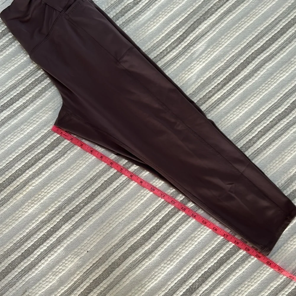 Free People Movement Womens Mauve Lavender Capri Leggings SP Ruched Athleisure - Picture 8 of 14